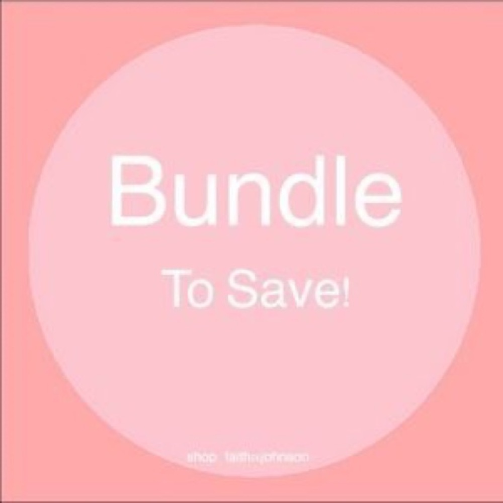 Bundle your items and save on the total cost!
